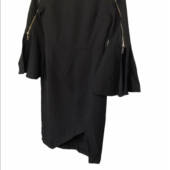 Few Moda Bell Sleeved Dress w/Exposed Zipper D05 - Picture 4 of 11